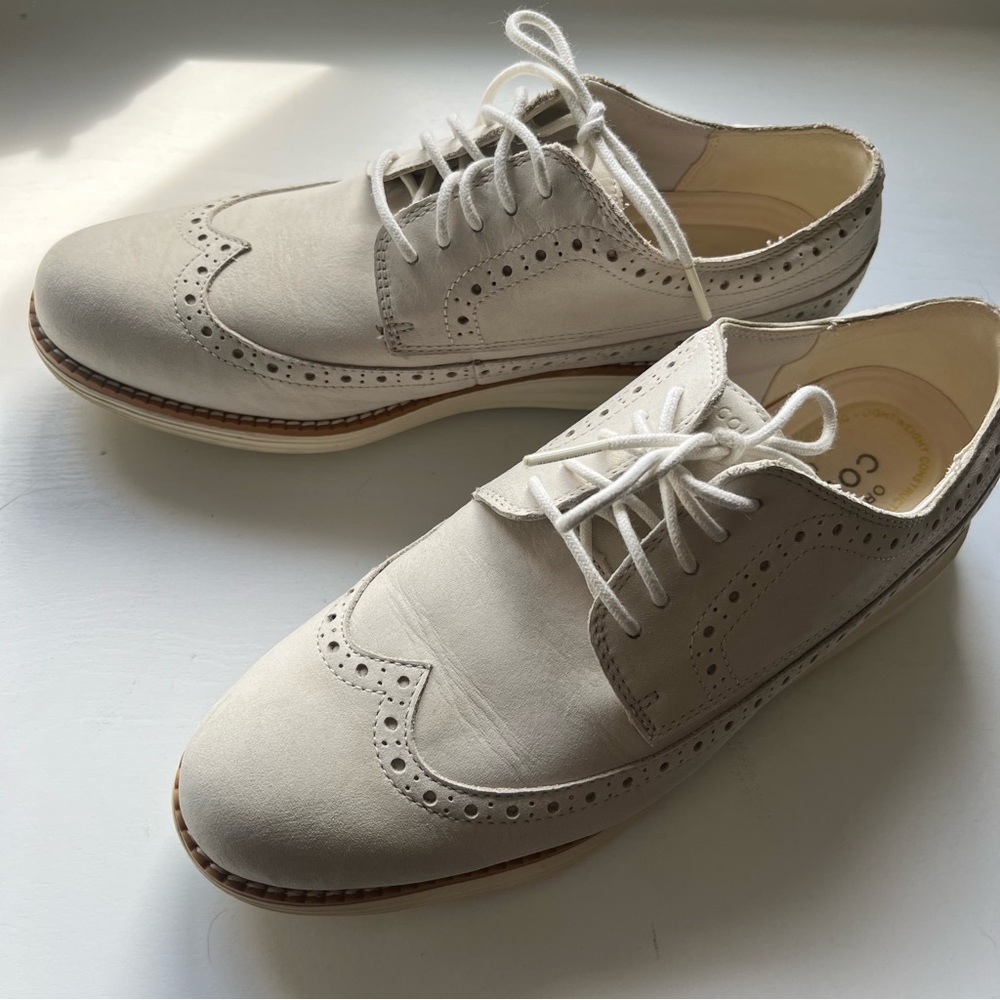 Cole Haan - OriginalGrand Waterproof Golf Shoes - size 8.5 - Pumice Stone - Picture 2 of 6